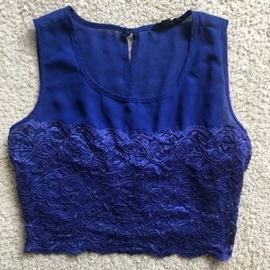 Sheer Lace Crop Top